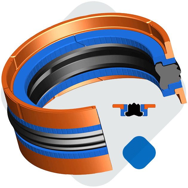 Hallite密封V型包装杆密封件